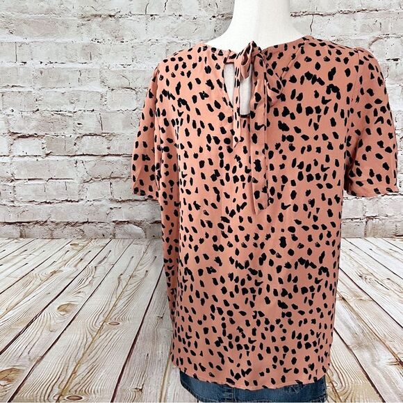 Paper moon stitch fix puff sleeve blouse animal print - Picture 5 of 5